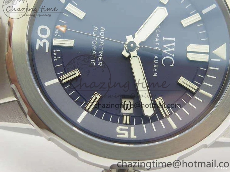 MIROTIME 0217 EasyMatch Aquatimer Automatic IW329004 V6F 1:1 Best Edition Blue Dial On SS Bracelet MIYOTA 7224